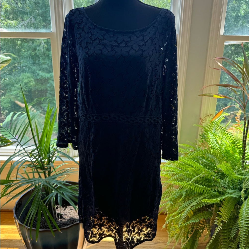 Navy Lace Dress